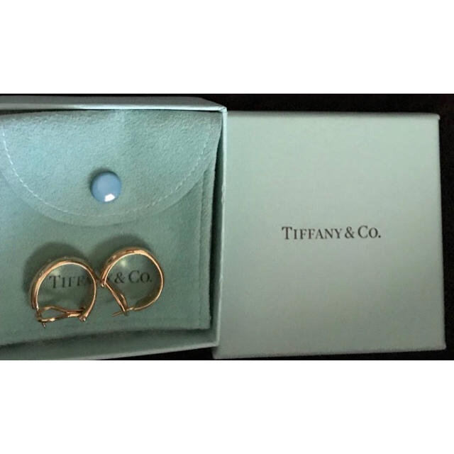 Tiffany & Co.(ティファニー)のティファニー　750YG　18KYG　ダイヤモンドドットフープピアス　１２ｇ美品 レディースのアクセサリー(ピアス)の商品写真