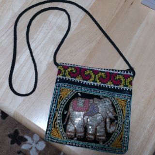 アジアン雑貨 象のポシェット(ショルダーバッグ)