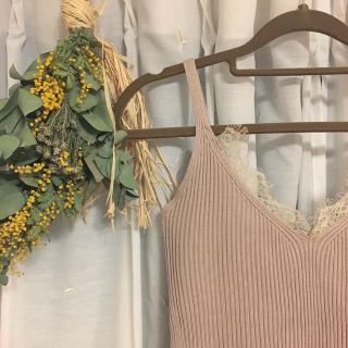 サンタモニカ(Santa Monica)の【みぃ様専用】vintage風 knit キャミソール(キャミソール)