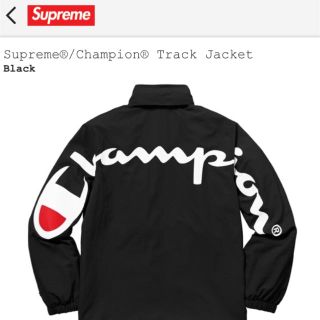 シュプリーム(Supreme)のSupreme 18ss Champion Track jacket 黒XL(ブルゾン)