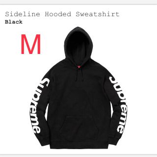 シュプリーム(Supreme)のシュプリーム Sideline Sweatshirt 黒 M (パーカー)