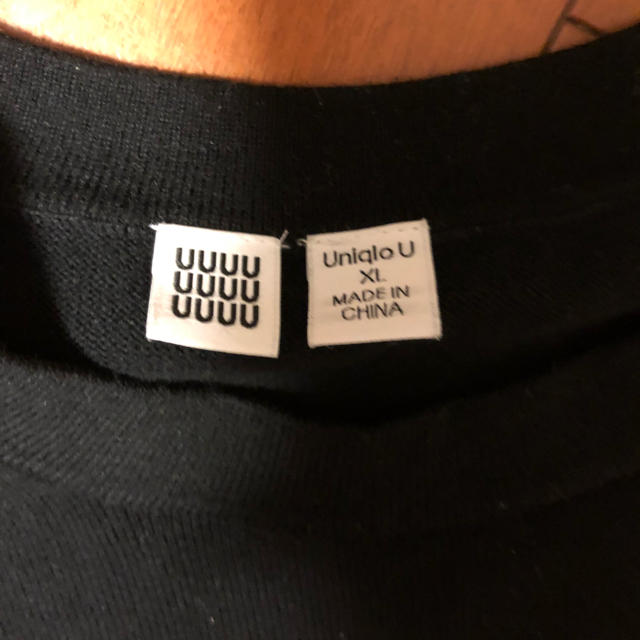UNIQLO(ユニクロ)のuniqlo u ユニクロ ルメール メンズ コットン カシミヤ XL ブラック メンズのトップス(ニット/セーター)の商品写真