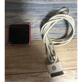 アップル(Apple)のiPod nano 第6世代 16GB ピンク USBコード付き(ポータブルプレーヤー)