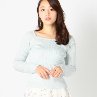 ミッシュマッシュ(MISCH MASCH)の【ミッシュマッシュ】スクエアネックワイドリブニット(ニット/セーター)