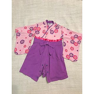 ニッセン(ニッセン)のめぐ8344様 専用/ベビー袴ロンパース80(和服/着物)