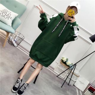 SALE!!!BIGシルエットワンピ パーカーワンピ(ひざ丈ワンピース)