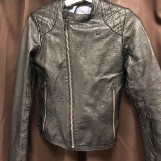 G STAR RAW ライダース　牛革　中綿　レディース　メンズ