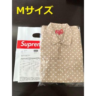 シュプリーム(Supreme)の送料込み supreme polka dot denim shirt カーキ　M(Gジャン/デニムジャケット)