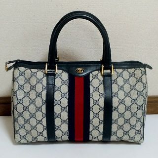 Gucci - GUCCI オールドグッチ シェリーライン ミニボストンバッグ