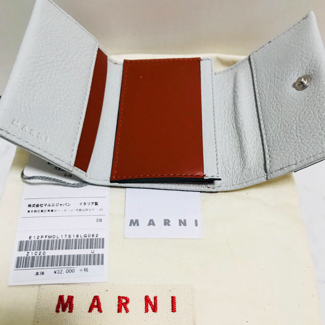 Marni(マルニ)のMARNI ゴートレザー ミニウォレット 新品 レディースのファッション小物(財布)の商品写真