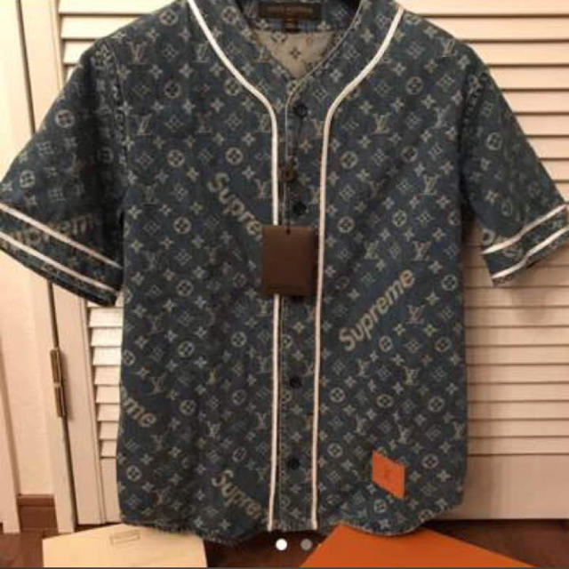 LOUIS VUITTON - ルイヴィトン シュプリーム ベースボールシャツの通販 LOUIS VUITTON - ルイヴィトン シュプリーム ベースボールシャツの通販