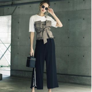 アメリヴィンテージ(Ameri VINTAGE)のLAYERED WIDE PANTS(その他)