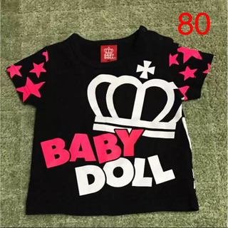 ベビードール(BABYDOLL)のゆかさま専用BABY DOLL☆Tシャツ  ロンパース  セット80(Ｔシャツ)