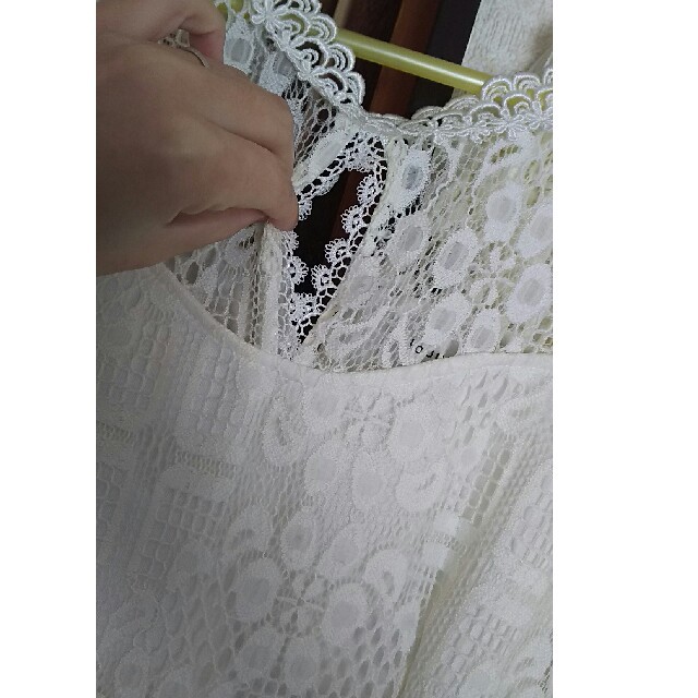 dazzy store(デイジーストア)の白レース Aラインドレス レディースのフォーマル/ドレス(ナイトドレス)の商品写真