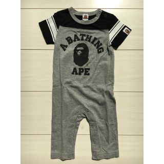 アベイシングエイプ(A BATHING APE)の【Mikaさん専用】A BATHING APE キッズ 半袖ロンパース(ロンパース)