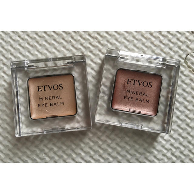 ETVOS(エトヴォス)のetvos ミネラルアイバーム シャンパンアイボリー、ピンクフィズ コスメ/美容のベースメイク/化粧品(アイシャドウ)の商品写真