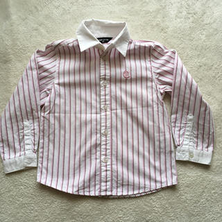 コムサイズム(COMME CA ISM)のCOMSA ISMコムサ90 ピンクストライプシャツ♪入園式に♪(Tシャツ/カットソー)