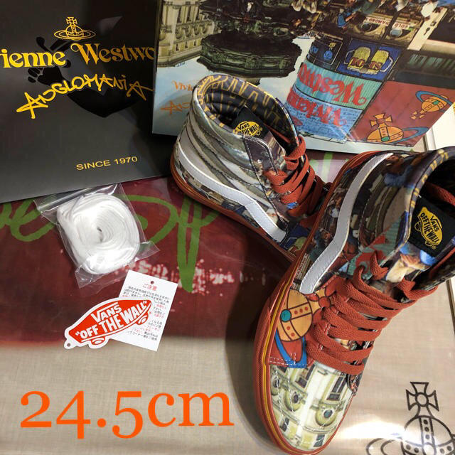 Vivienne Westwood(ヴィヴィアンウエストウッド)のヴィヴィアン スニーカー 24.5 ハイカット ピカデリー レディースの靴/シューズ(スニーカー)の商品写真