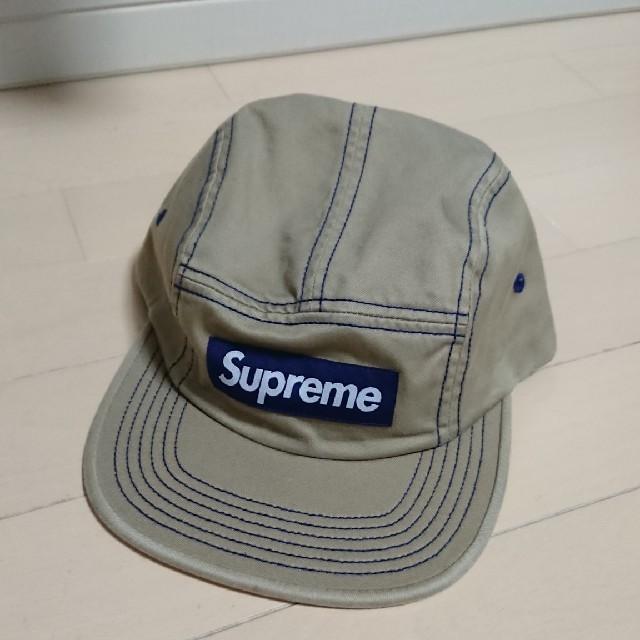 Supreme Contrast Stitch Camp Cap Tan 茶