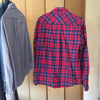 BEAMS - ビームス 赤×青チェックシャツの通販 by りよわ's shop 