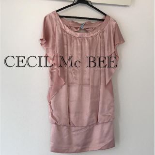 セシルマクビー(CECIL McBEE)の着画あり  ドレス ワンピース(ミニドレス)