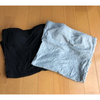 マウジー(moussy)のmoussy★カップ付き ベアトップ 黒グレー 2点セット(ベアトップ/チューブトップ)