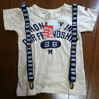 ジャンクストアー(JUNK STORE)の専用です☆新品☆サスペンダー付きTシャツ110センチ(Tシャツ/カットソー)