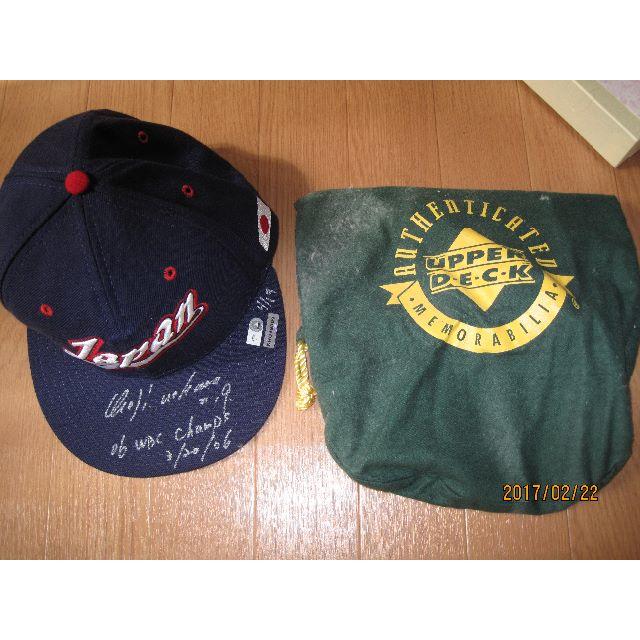 06年 WBC Chanps上原 浩治選手サイン入りWBC Japan Cap スポーツ/アウトドアの野球(記念品/関連グッズ)の商品写真