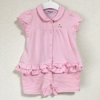 ミキハウス(mikihouse)のミキハウス 女の子 70 ロンパース 美品(ロンパース)