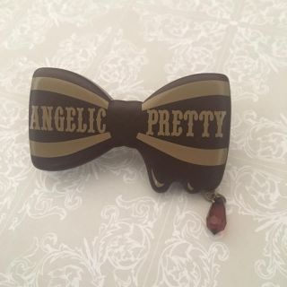 アンジェリックプリティー(Angelic Pretty)のリボン チョコバレッタ ロリィタ(バレッタ/ヘアクリップ)