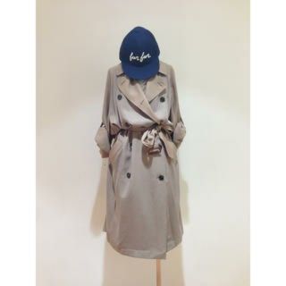 ファーファー(fur fur)の美品◆【furfurBalcony】◆トロミトレンチコート(トレンチコート)