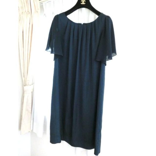 UNTITLED - 美品◆アンタイトル◆お袖フリルの上品ワンピース◆２
