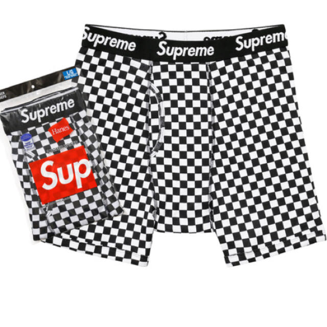 Supreme(シュプリーム)のsupreme hanes checker boxer briefs パンツ メンズのアンダーウェア(ボクサーパンツ)の商品写真