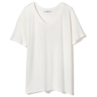 グレイル(GRL)のGRL VネックルーズTシャツ 白(Tシャツ(半袖/袖なし))