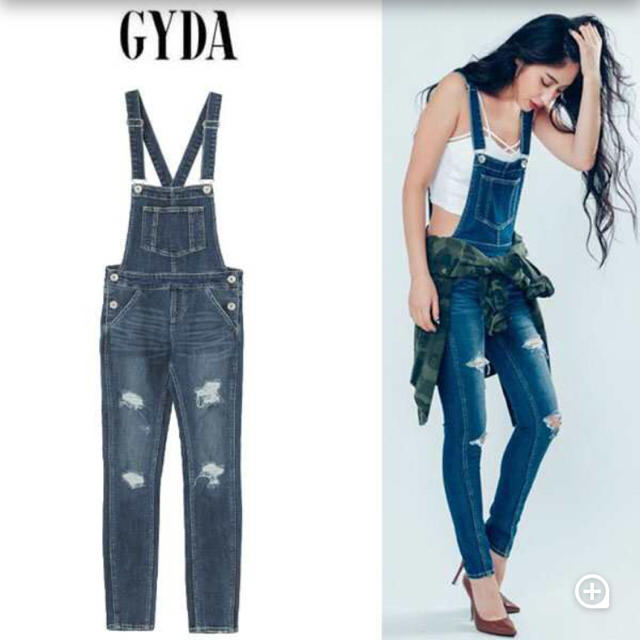 GYDA(ジェイダ)のGYDA デニムサロペット オールインワン レディースのパンツ(サロペット/オーバーオール)の商品写真