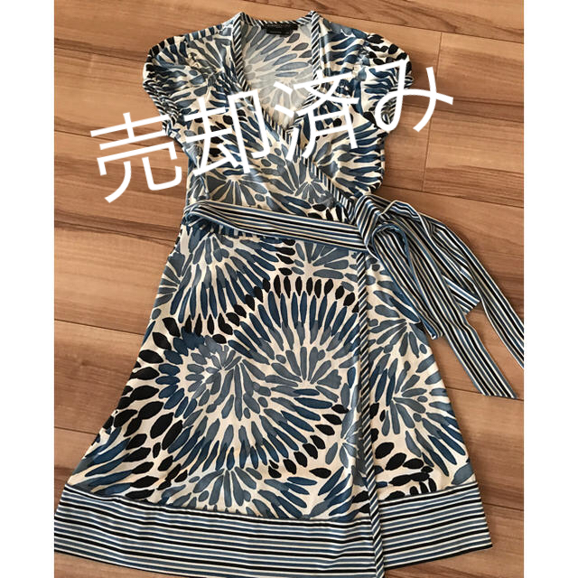 [週末価格]BCBG MAXAZRIA  カシュクールラップ ワンピ