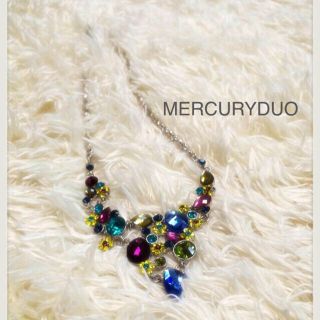 マーキュリーデュオ(MERCURYDUO)のMERCURYDUO ビジューネックレス(ネックレス)