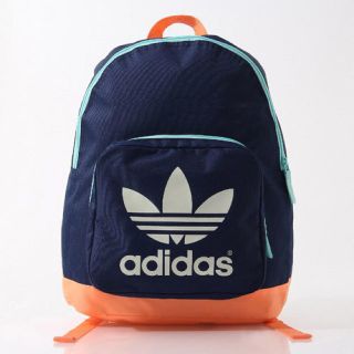 アディダス(adidas)のアディダス リュック ネイビー&オレンジ(リュック/バックパック)