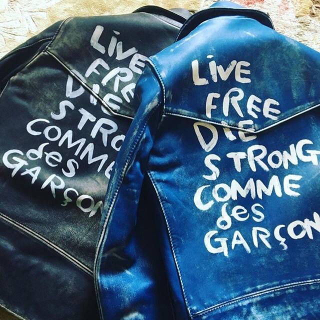 安い COMME des ルイスレザー×コム・デ・ギャルソン - GARCONS ライダースジャケット