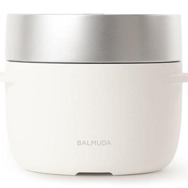 BALMUDA - BALMUDA バルミューダ 3合炊き 電気炊飯器 K03A-WHの通販 by abeno公平's shop｜バルミューダ