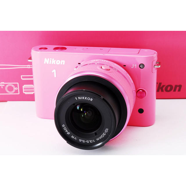 Nikon - ★可愛いピンク♪WiFi対応★ニコン J1 手振れ補正レンズキットの通販 by ☆CameraShop Cantik☆｜ニコン