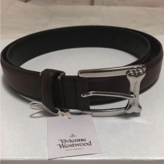 ヴィヴィアンウエストウッド(Vivienne Westwood)の【お買い得】新品 VivienneWestwood 牛革ベルト 茶 日本製正規品(ベルト)