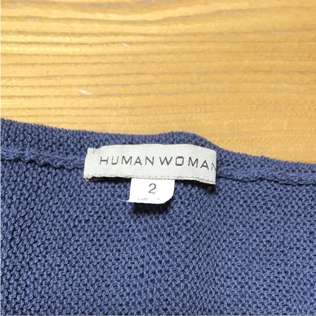 HUMAN WOMAN(ヒューマンウーマン)の美品 human woman 春カーディガン レディースのトップス(カーディガン)の商品写真