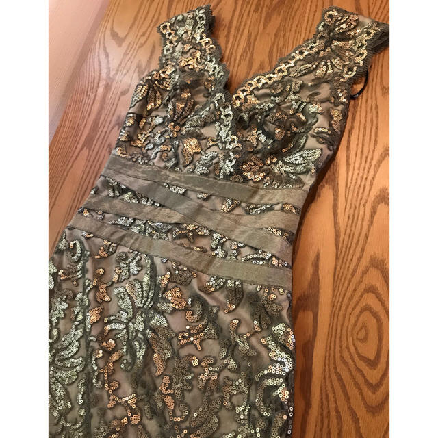 限定製作】 新品 TADASHI SHOJI ブルースパンコール サイズ2 T43