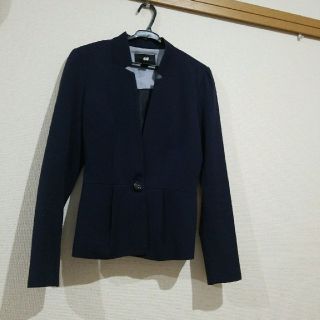 エイチアンドエム(H&M)のH&M ネイビージャケット　32size(テーラードジャケット)