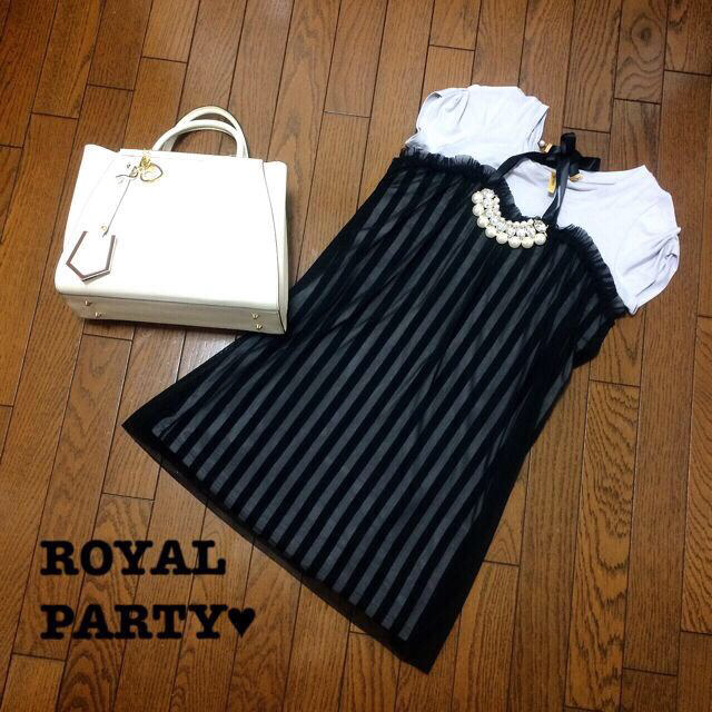 ROYAL PARTY(ロイヤルパーティー)のROYALPARTY♡チュールワンピース レディースのワンピース(ミニワンピース)の商品写真