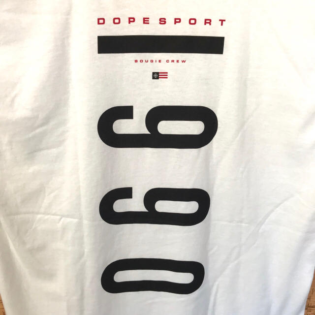 バックプリント 新品 ♪ DOPE SPORT Tシャツ L 白 ドープ メンズのトップス(Tシャツ/カットソー(半袖/袖なし))の商品写真