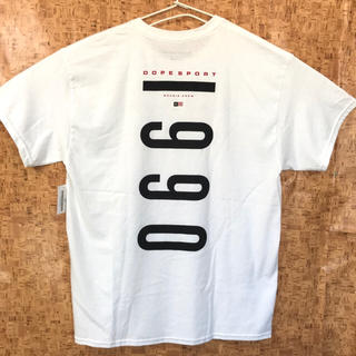 バックプリント 新品 ♪ DOPE SPORT Tシャツ L 白 ドープ(Tシャツ/カットソー(半袖/袖なし))