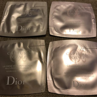 ディオール(Dior)のディオール Dior カプチュール ローション・クリーム 2包ずつ(化粧水/ローション)