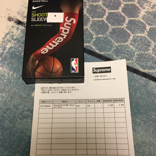 新品 supreme NBA shooting sleeve sサイズ